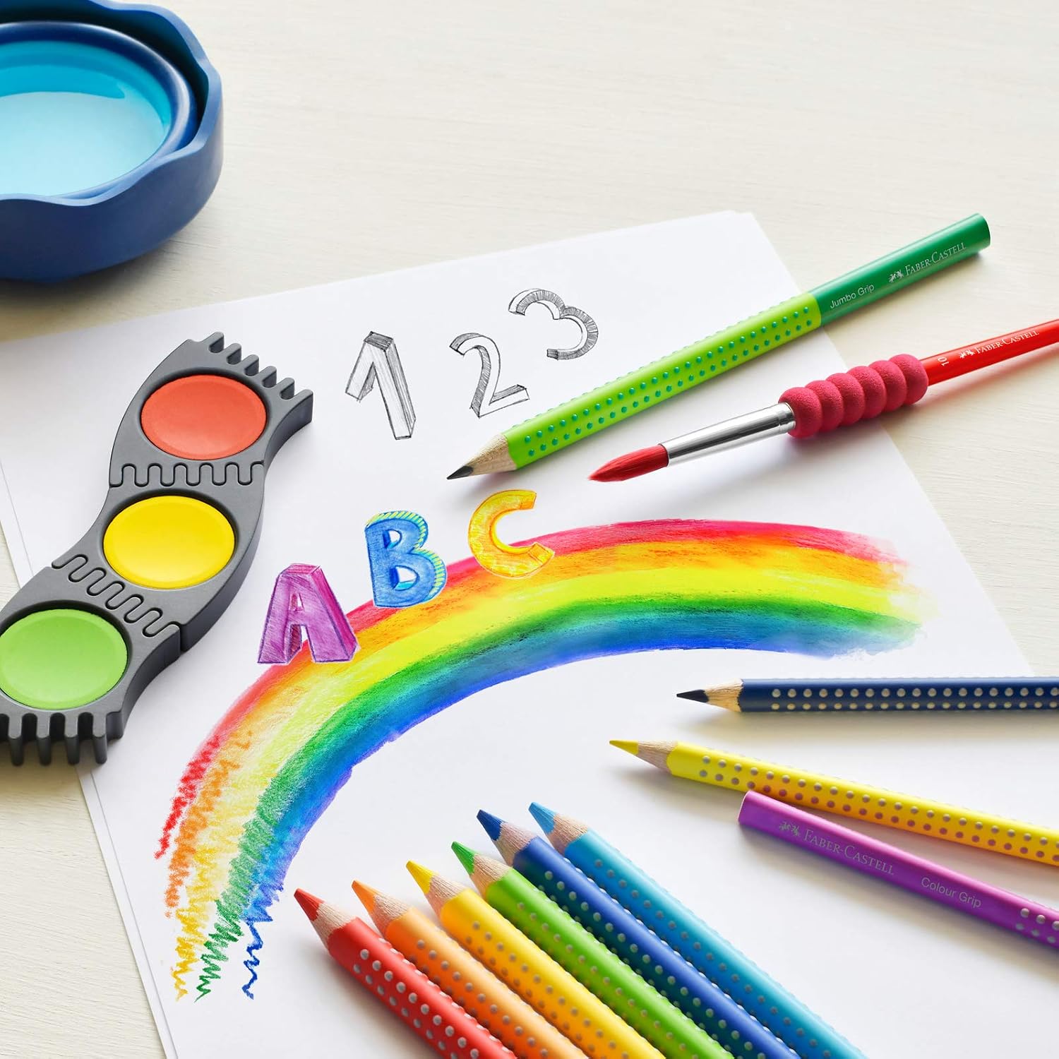 Thumbnail 6 de Faber-Castell Buntstifte Set, 24 Farben mit Neonfarben – Griffstabilität und vielseitige Anwendung