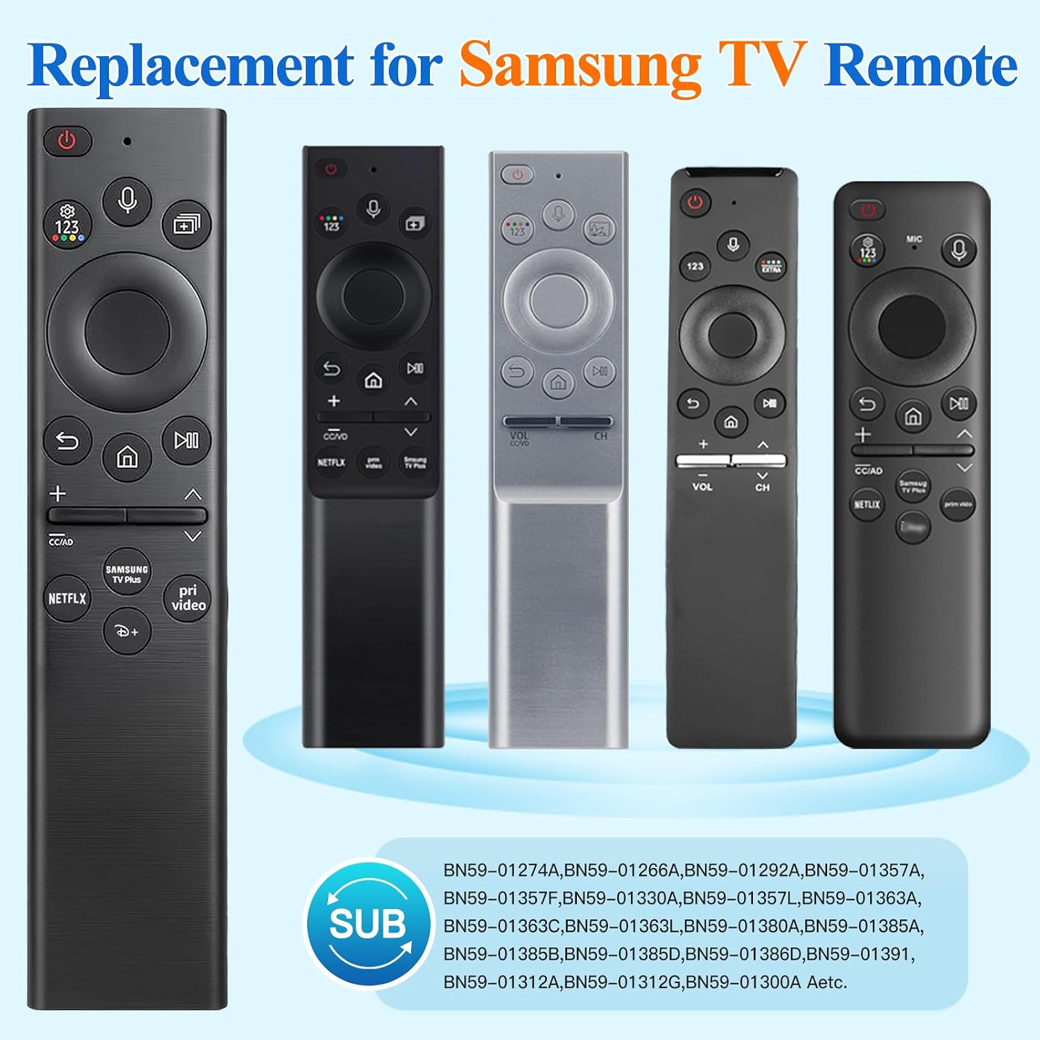 Thumbnail 1 de Samsung BN59-01385A voice remote replacement