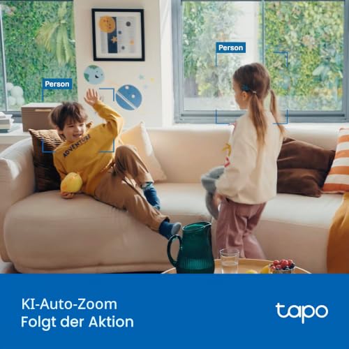 Detalle 1 de Tapo C250 4K-Innenkamera mit 360°-Sicht, lokaler KI und Bewegungsverfolgung