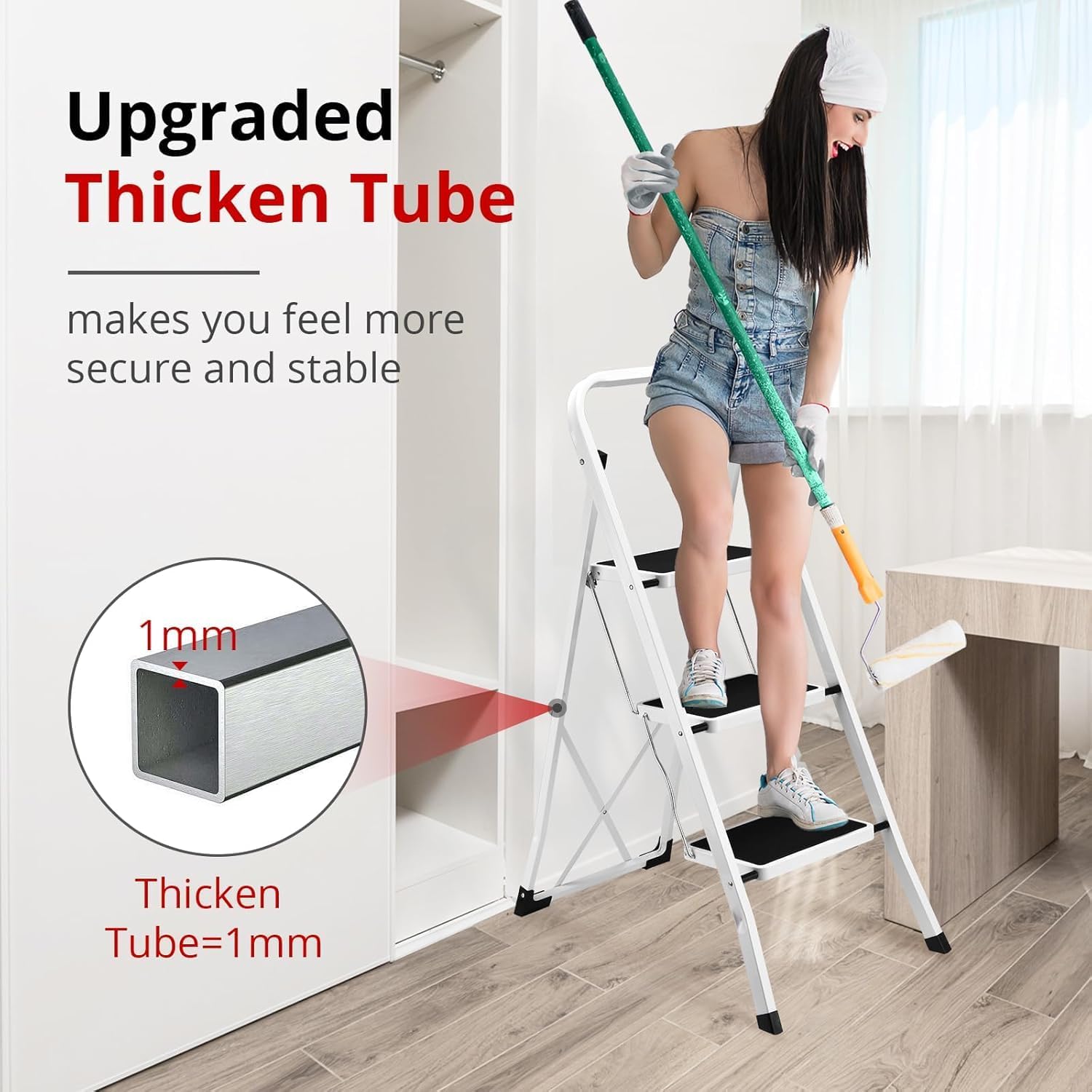 Detalle de HBTower 3-Step Ladder