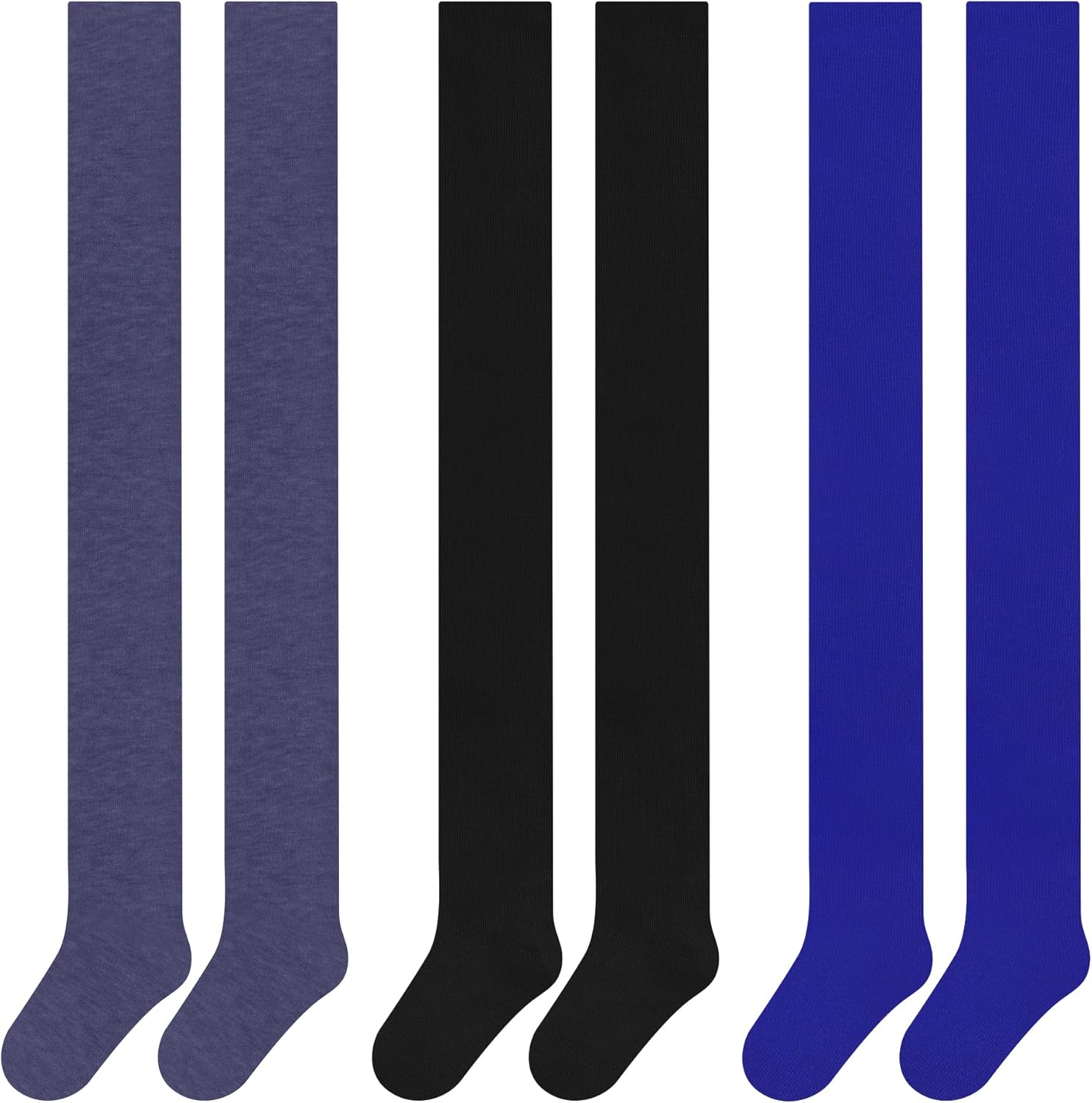 Detalle de Libella Lot de 3 collants pour enfants garçons – coton tricoté, uni, 2710