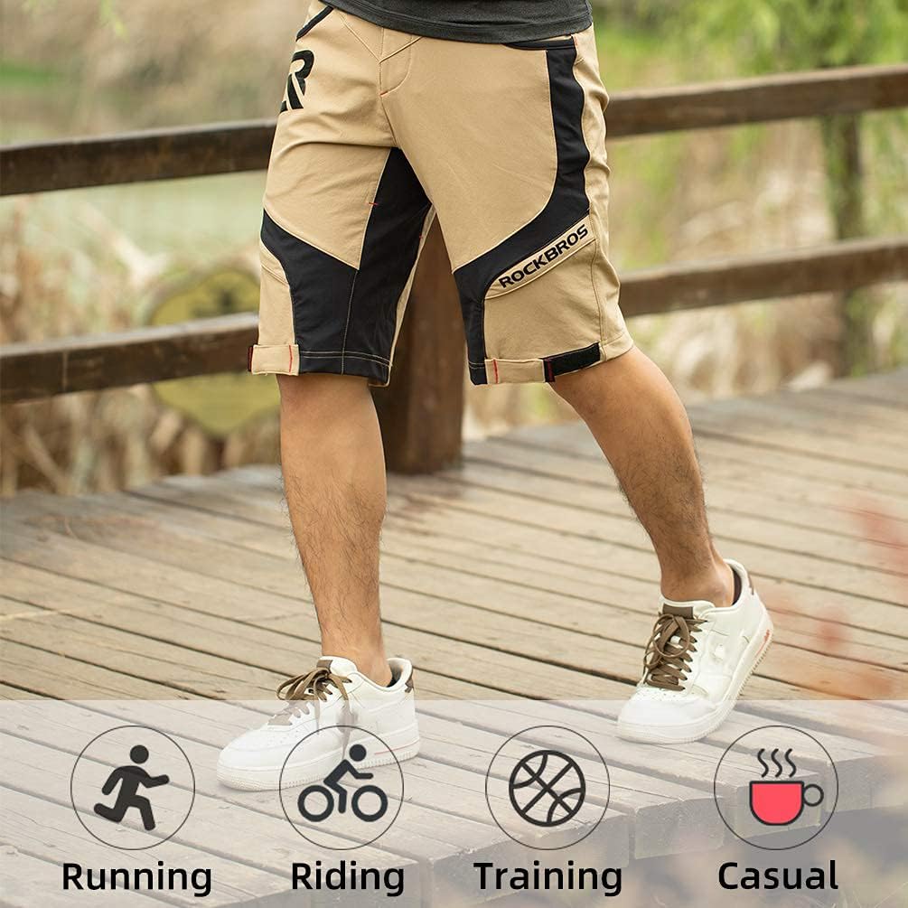 Detalle de ROCKBROS Pantaloncini MTB 2 in 1 imbottiti