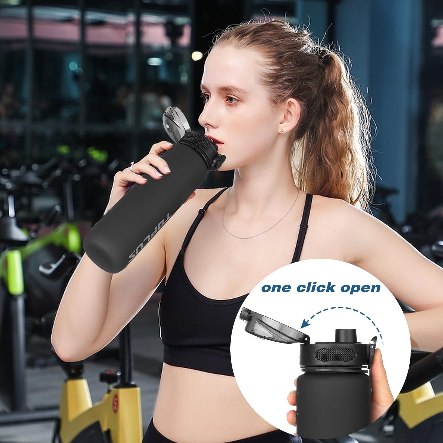 Thumbnail 3 de TOPLUS 1L BPA-Free Tritan Sports Water Bottle
