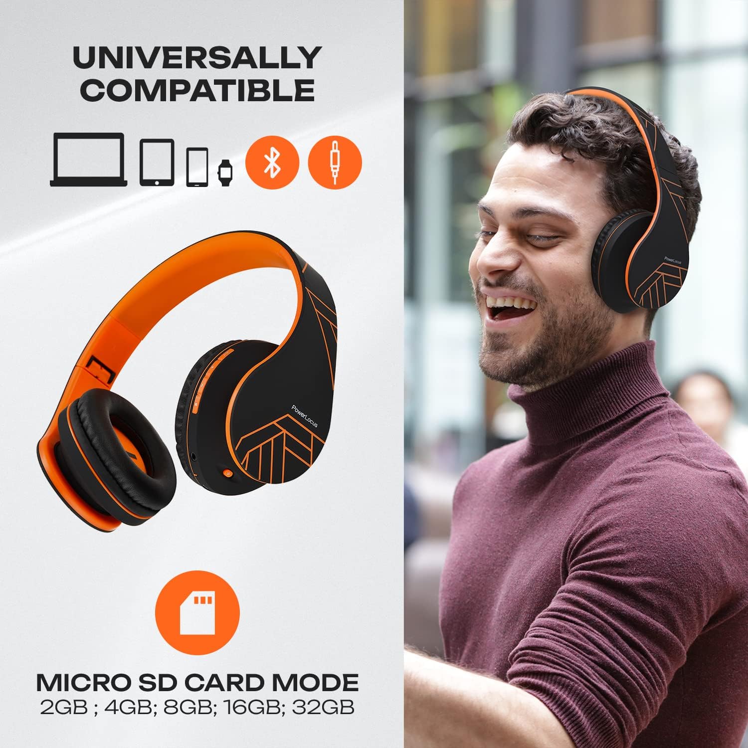 Thumbnail 2 de PowerLocus Bluetooth Over-Ear Kopfhörer 15 h