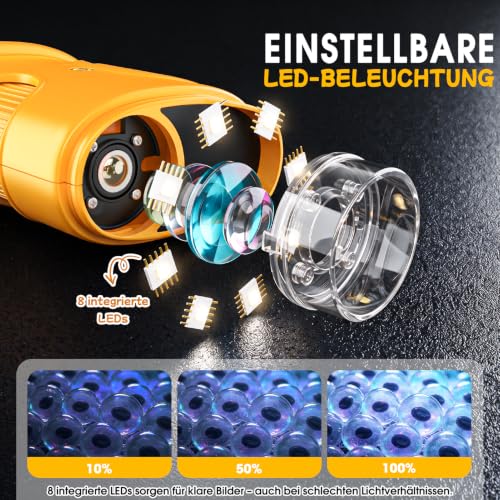 Thumbnail 4 de GeschenPark Digitales Mikroskop für Kinder – 1000x Vergrößerung, 2" HD Display, 20+ Entdeckerkarten
