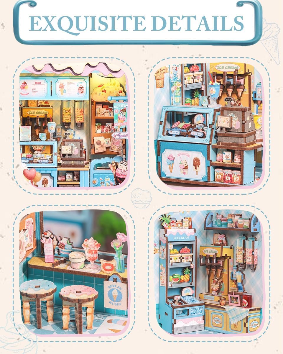 Detalle de Cutefun Book Nook DIY kit 196 pieces