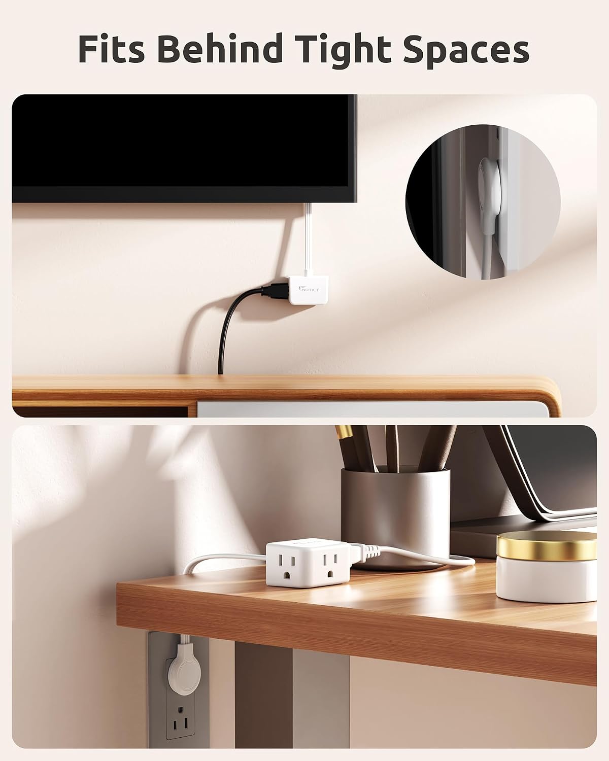 Detalle de NUTICT Outlet Extender with 6-Inch Cord