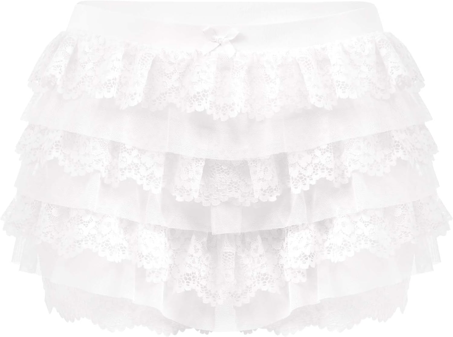 Thumbnail 3 de SHARICCA CR26059 Women's Mesh Ruffle Boy Shorts with Stretch Fabric