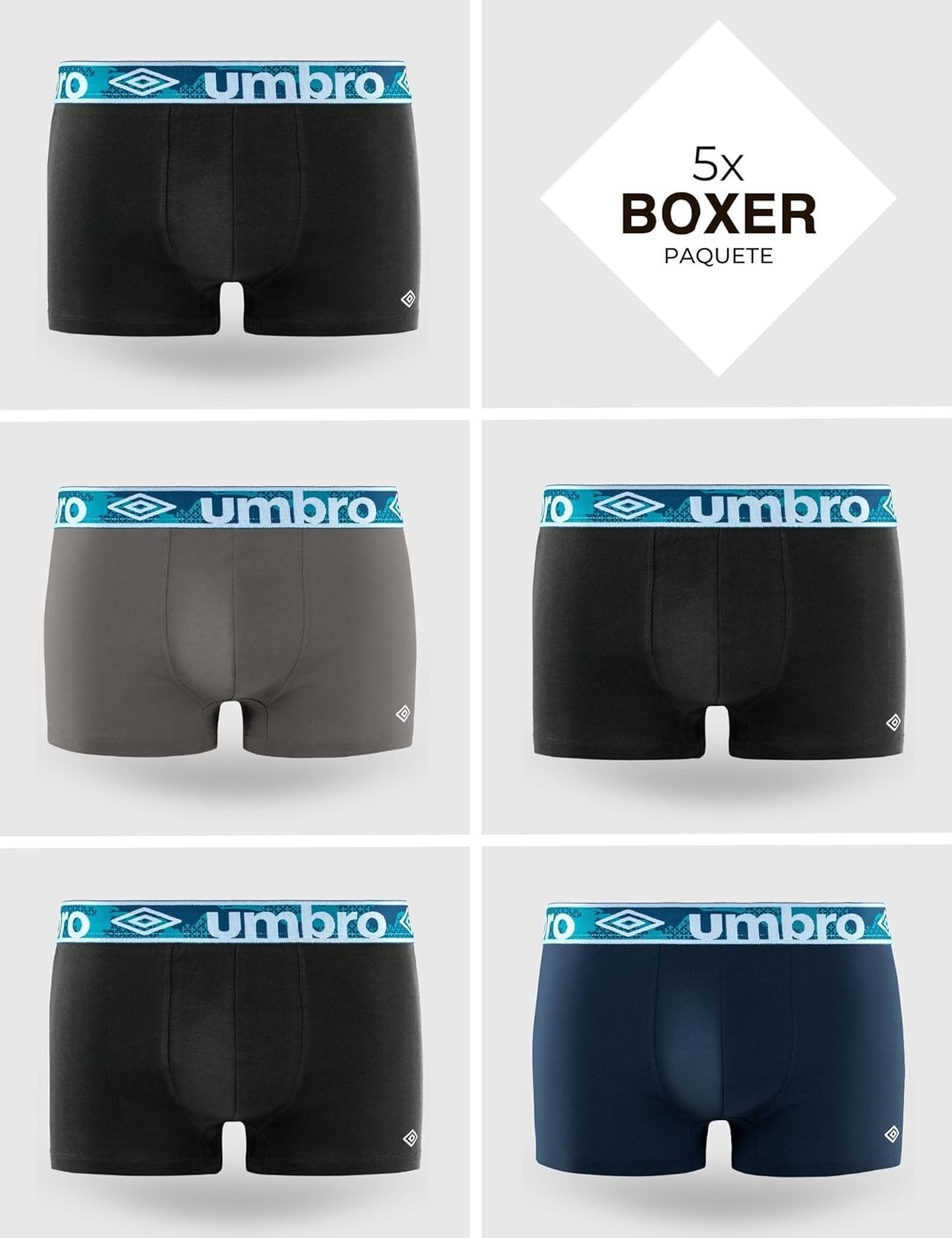 Detalle 1 de Umbro Boxer Umb/1/Bcx5 Class Negro L