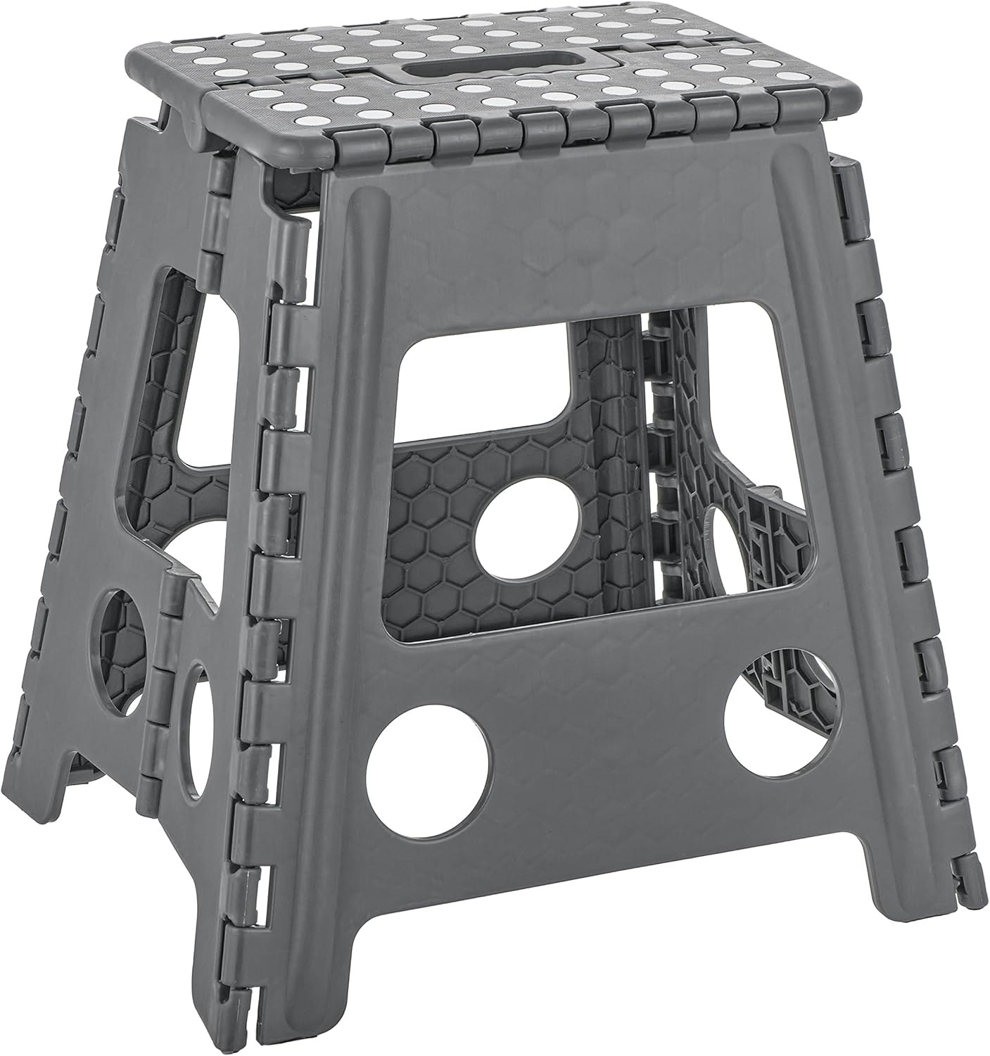 Thumbnail 6 de Baroni Home Sgabello pieghevole Ultra-Resistente portata 130 kg, taglia M (grigio scuro) 29x22x22 cm