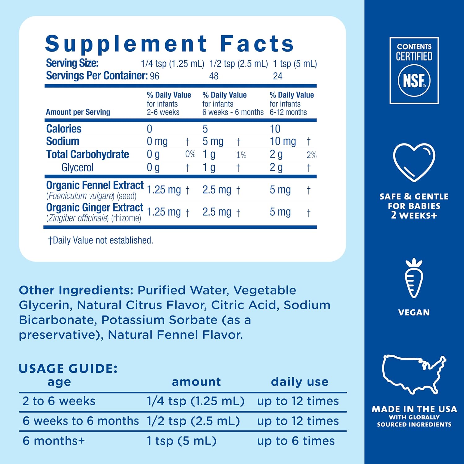 Detalle de Mommy's Bliss Gripe Water Original — Infant Gas & Colic Relief (4 oz)