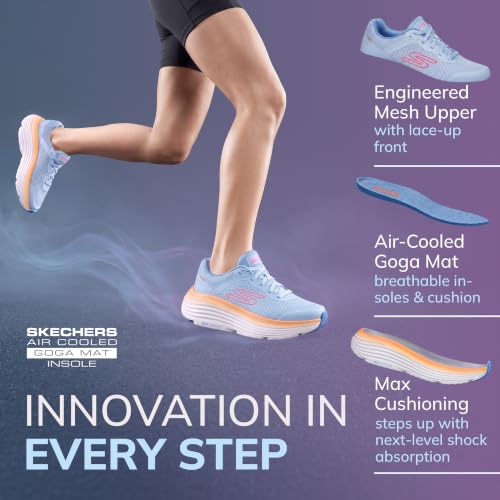 Thumbnail 9 de Skechers Donna Max Cushioning Endeavour Canova Trainers – blu/orange, 36 EU