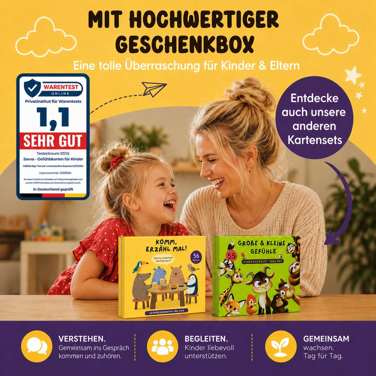 Detalle de 56 Gesprächskarten für Kinder – Erzählkarten, Gefühle, Selbstreflexion und Fantasie
