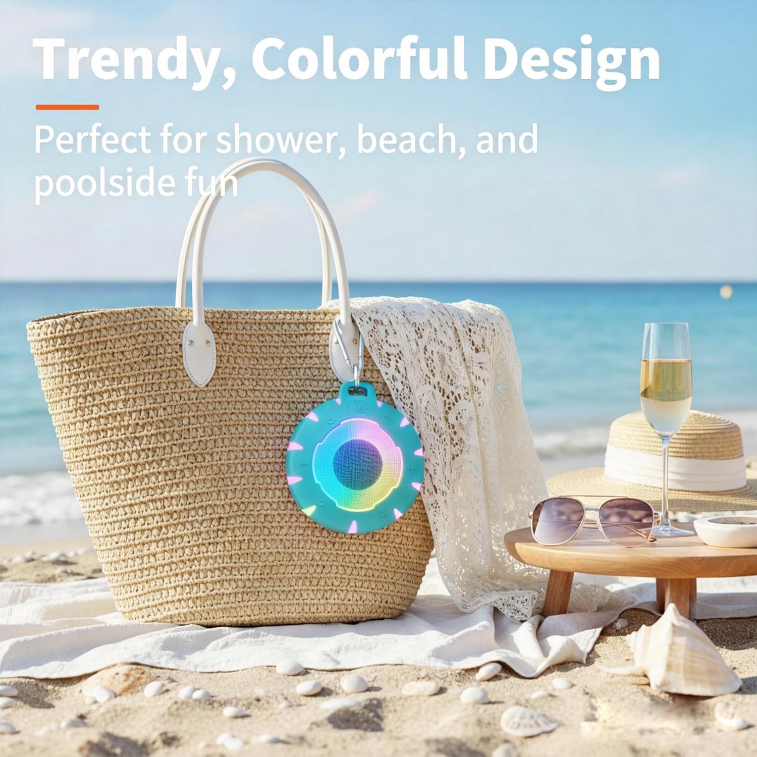 Thumbnail 3 de HEYSONG Waterproof Bluetooth Speaker 5W