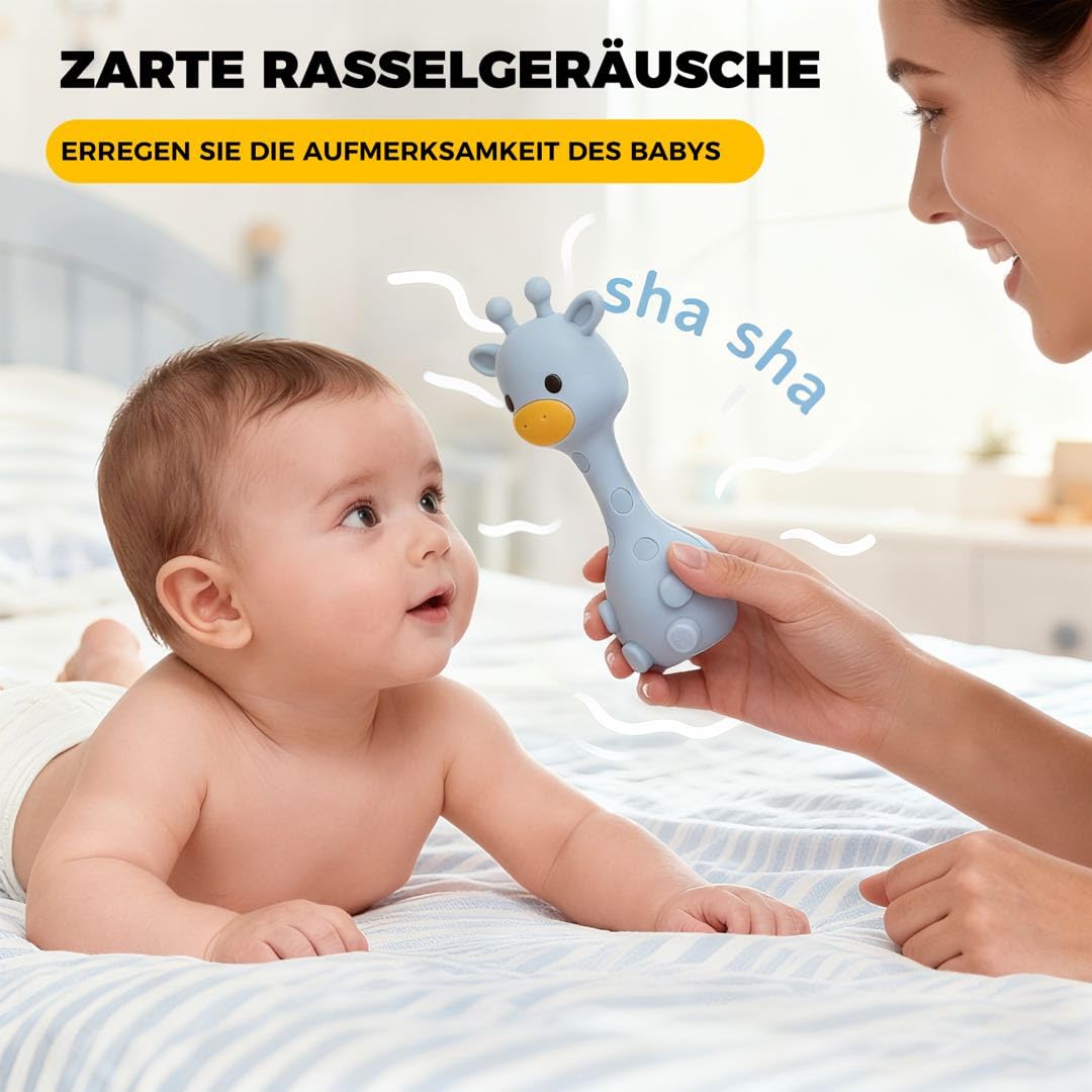 Thumbnail 3 de farout Giraffe Beißring BPA frei – Rassel & Greifling für Babys ab 3 Monaten