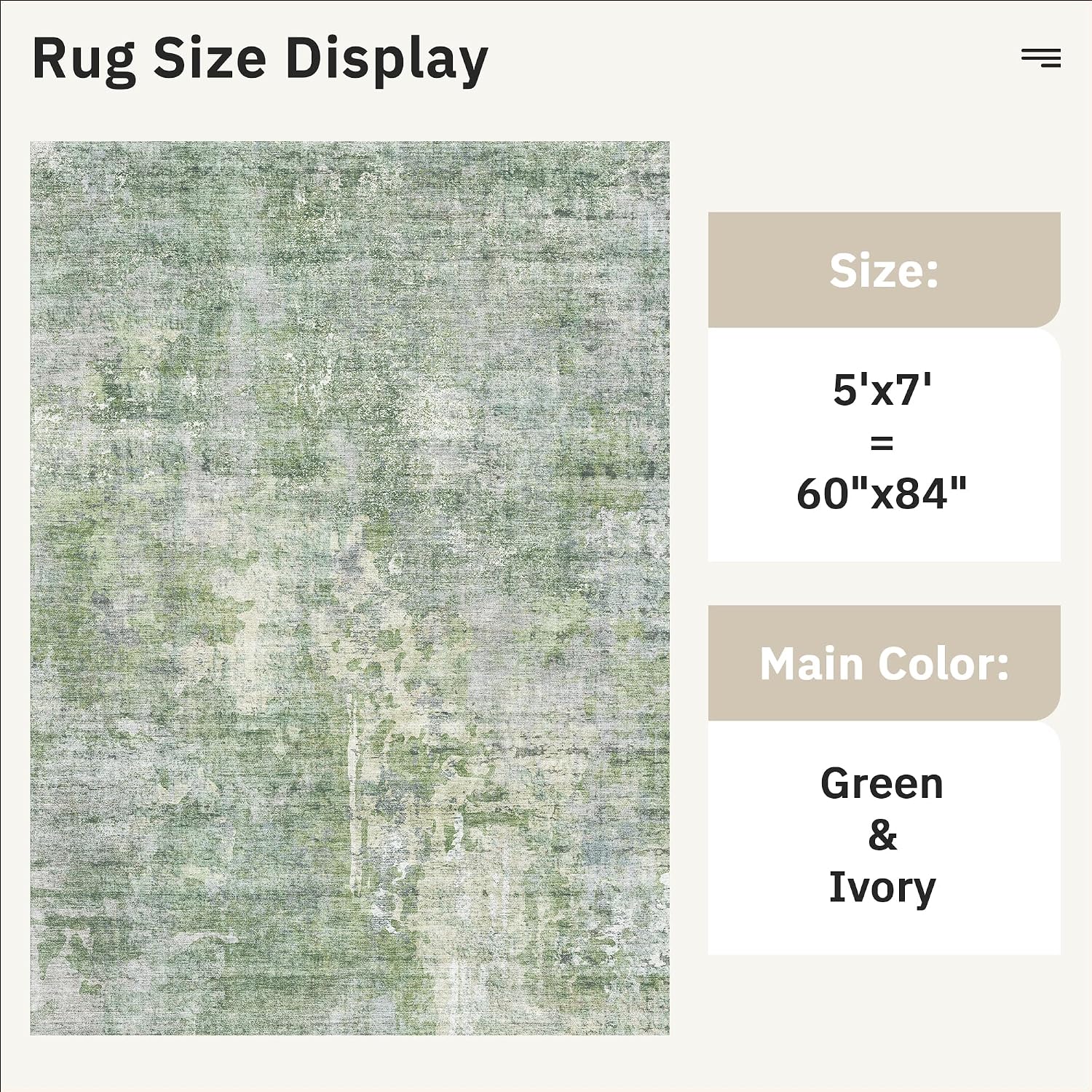 Detalle de Soalmost Area Rug 5x7