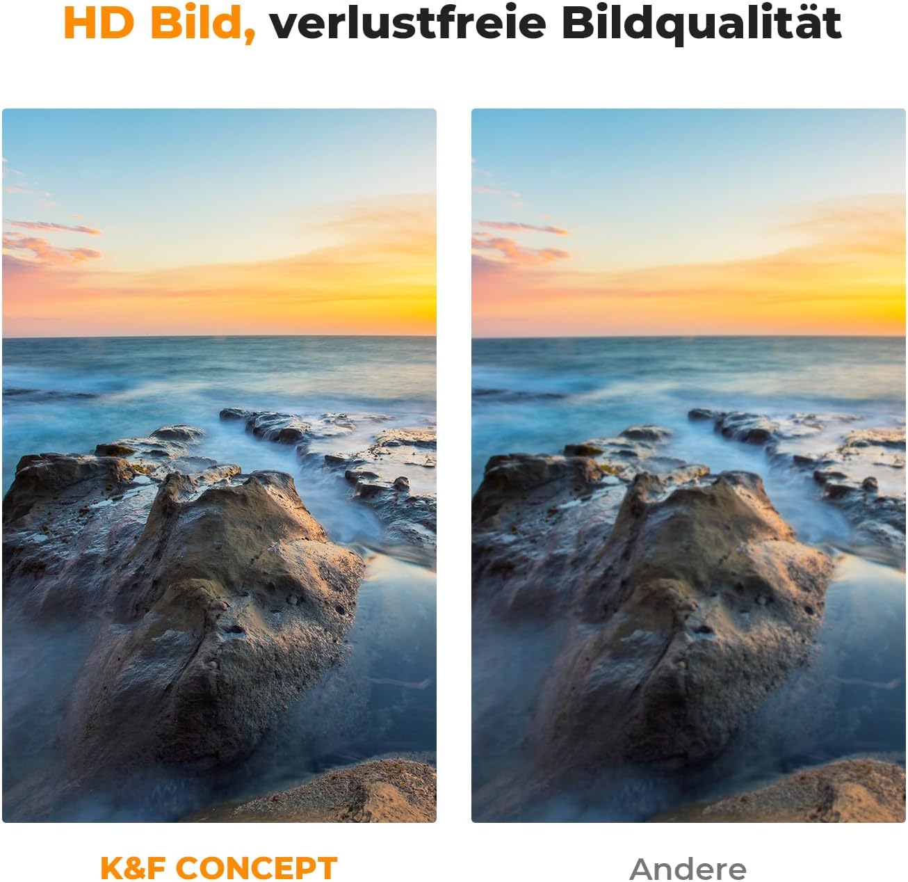 Thumbnail 5 de K&F CONCEPT Magnetic Filter Set 58 mm: Magnetisches Quick-Swap-System mit CPL, ND8, ND64