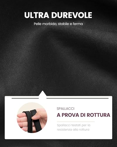 Thumbnail 6 de LOVEVOOK borsa tote da donna in pelle PU, scomparto imbottito per PC da 15,6 pollici
