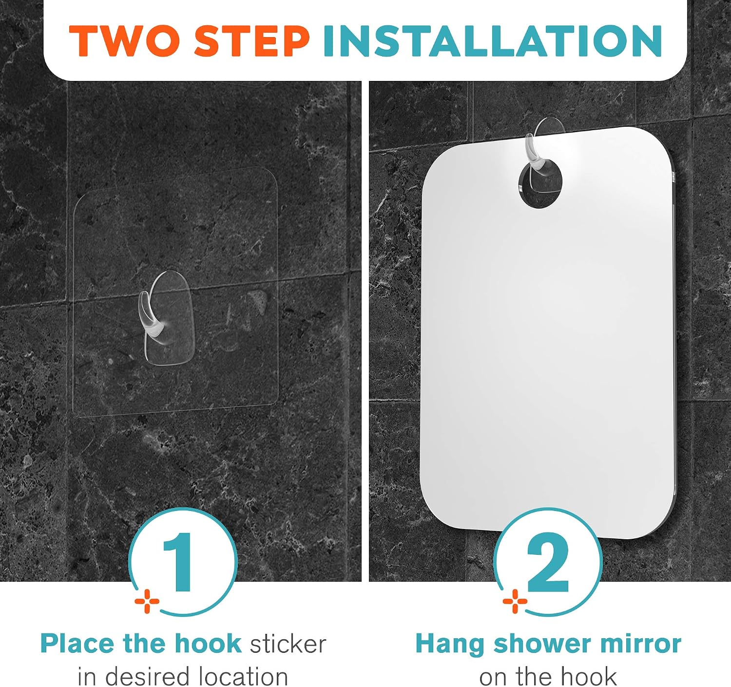 Detalle 2 de HONEYBULL Fogless Shower Mirror 6x8in
