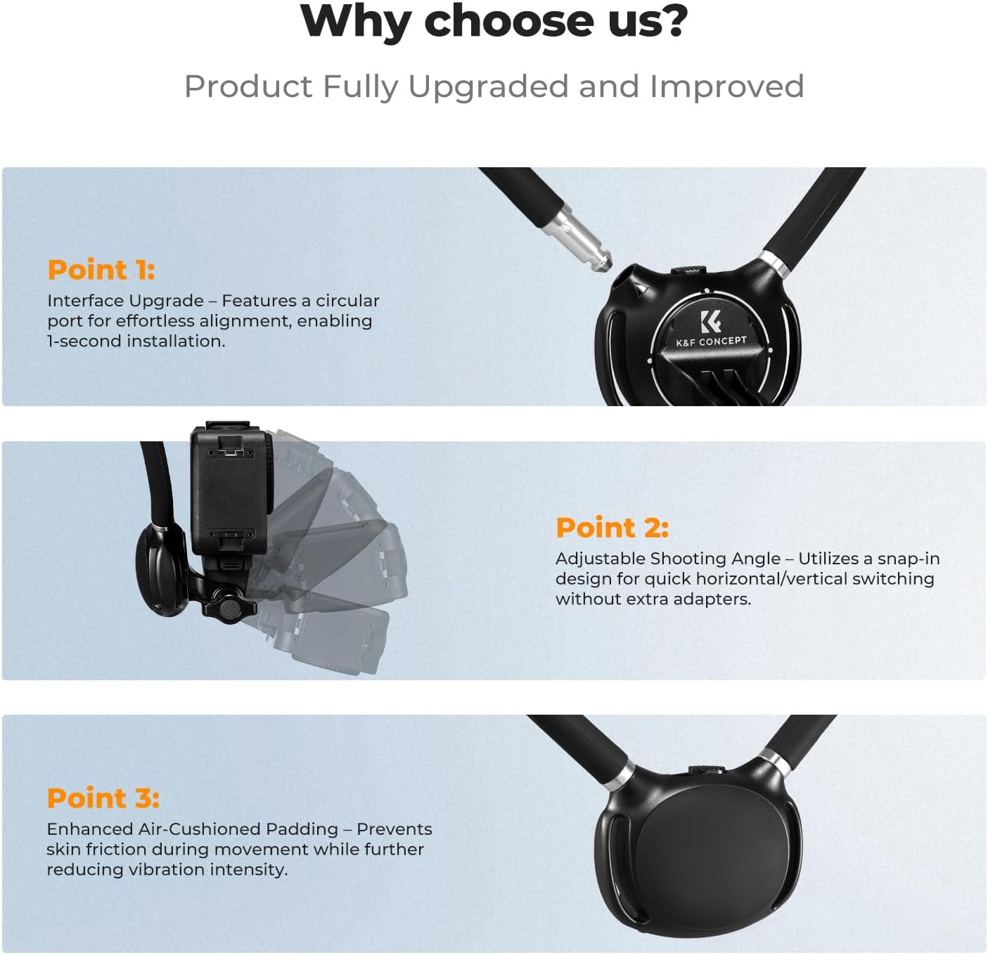 Thumbnail 1 de K&F CONCEPT Magnetic Neck Mount for Action Camera