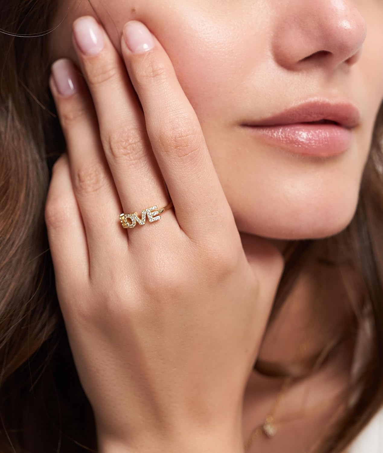 Thumbnail 2 de Tamaris Love-Ring aus 925er Silber – LOVE-Schrift mit Zirkoniasteinchen, Größe 54