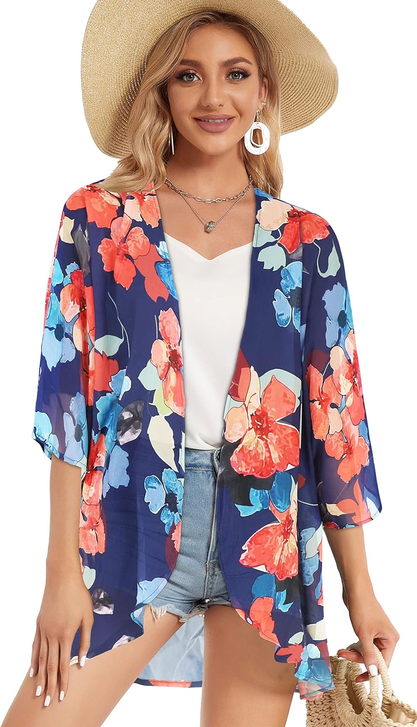 Detalle 2 de CHICGAL Chiffon Kimono Cardigan