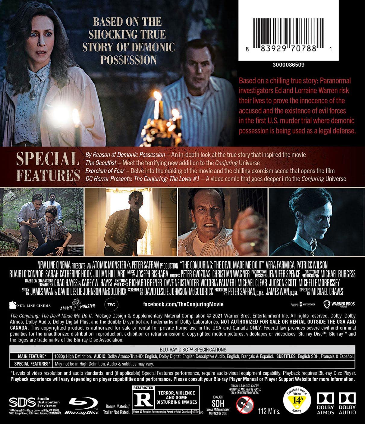 Detalle 1 de The Conjuring: The Devil Made Me Do It Blu-ray, Model 883929707881_ig_loc