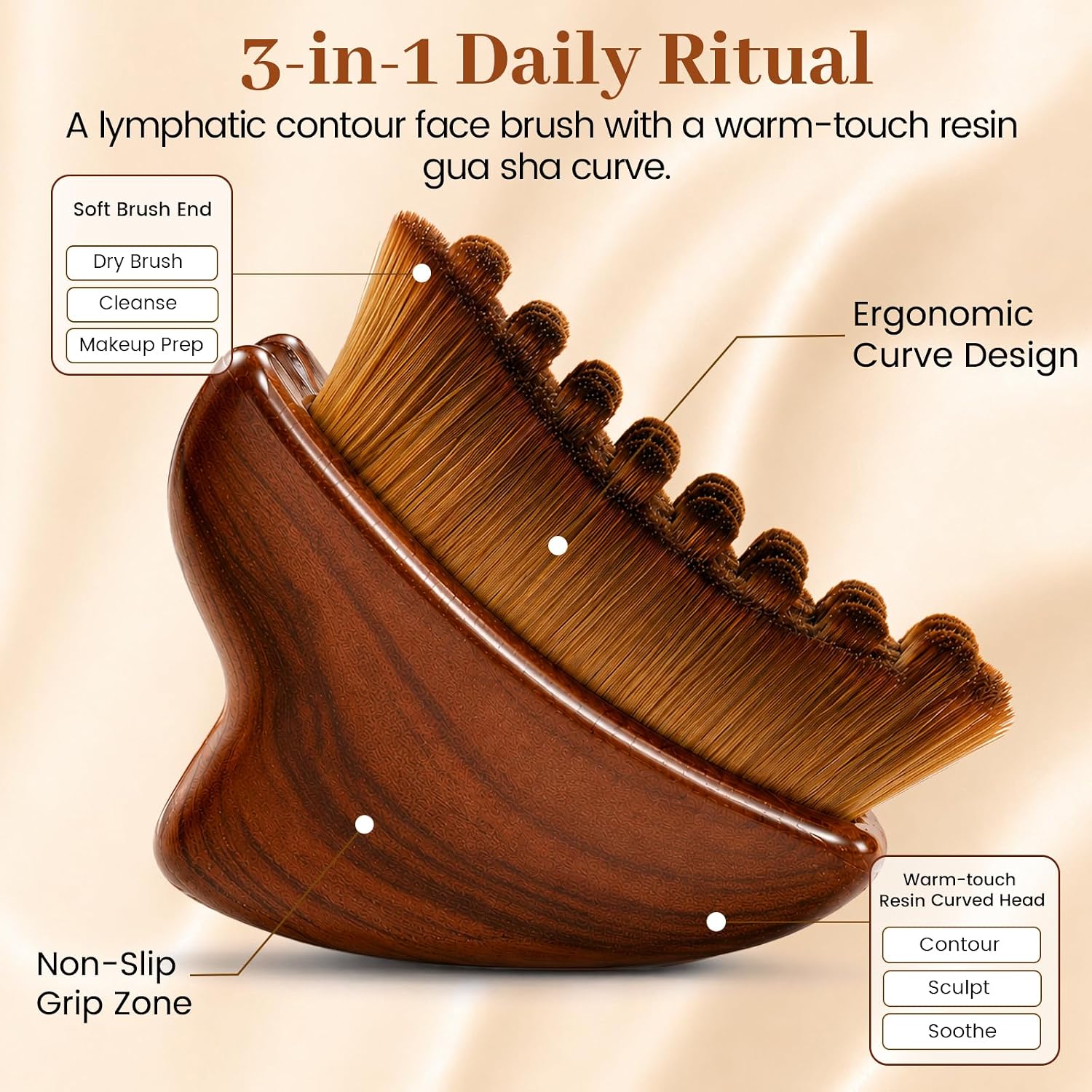Detalle 2 de Sutrtcosg Lymphatic Drainage Face Brush