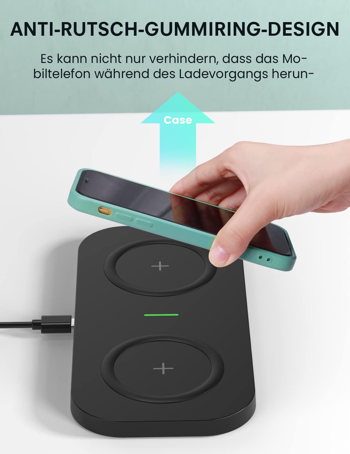 Thumbnail 5 de JoyGeek 2 IN 1 Wireless Charger 15W