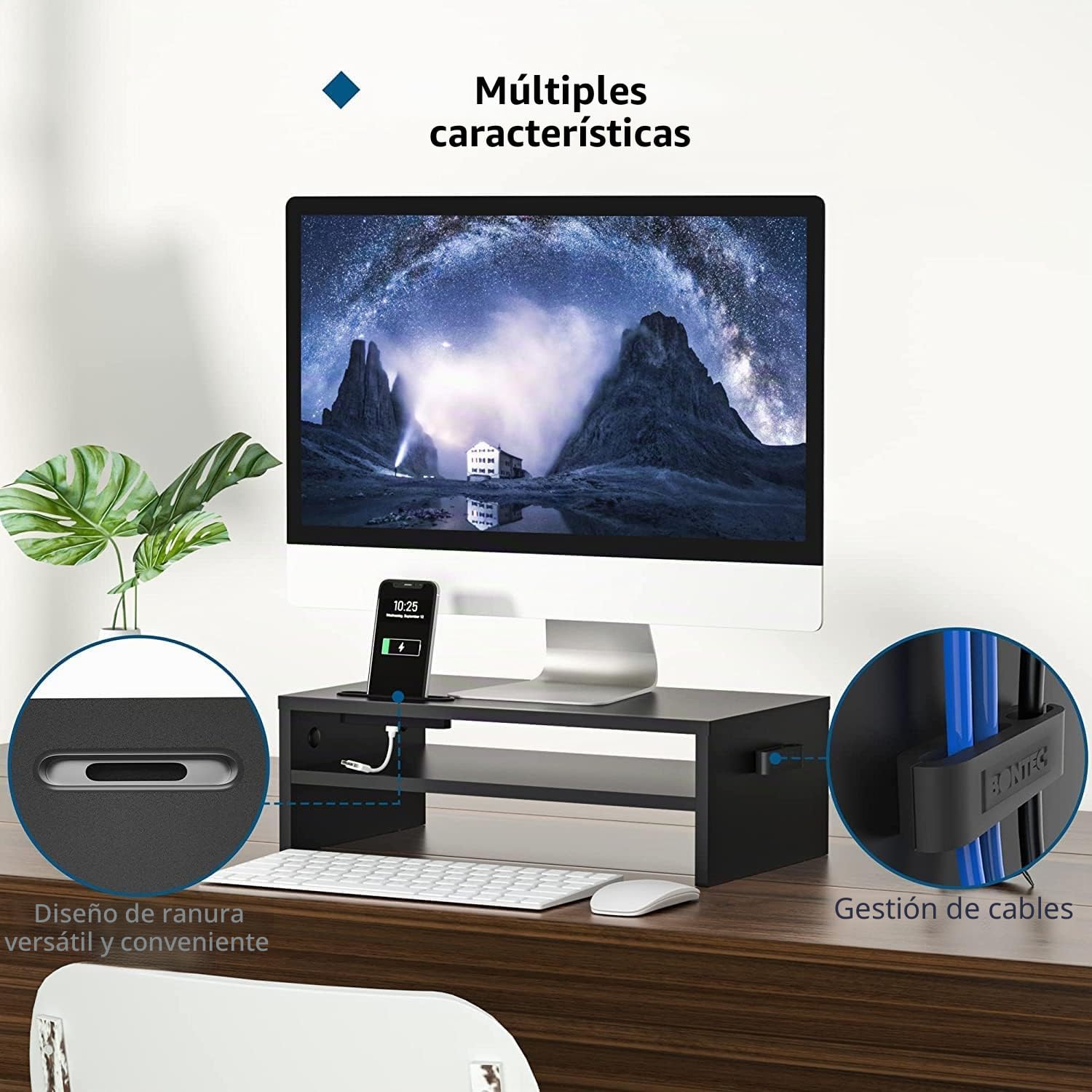 Thumbnail 2 de BONTEC Soporte Monitor Mesa elevador 142 mm