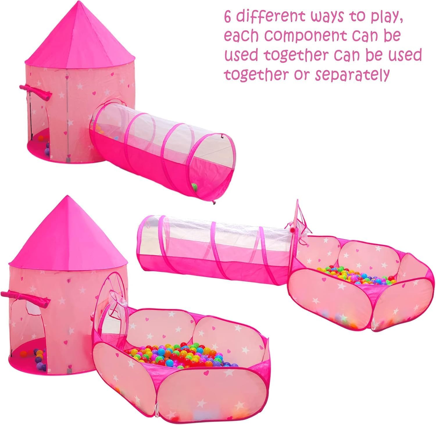 Detalle 2 de Sumbababy Kinderzelt Spieltunnel 175x46 cm