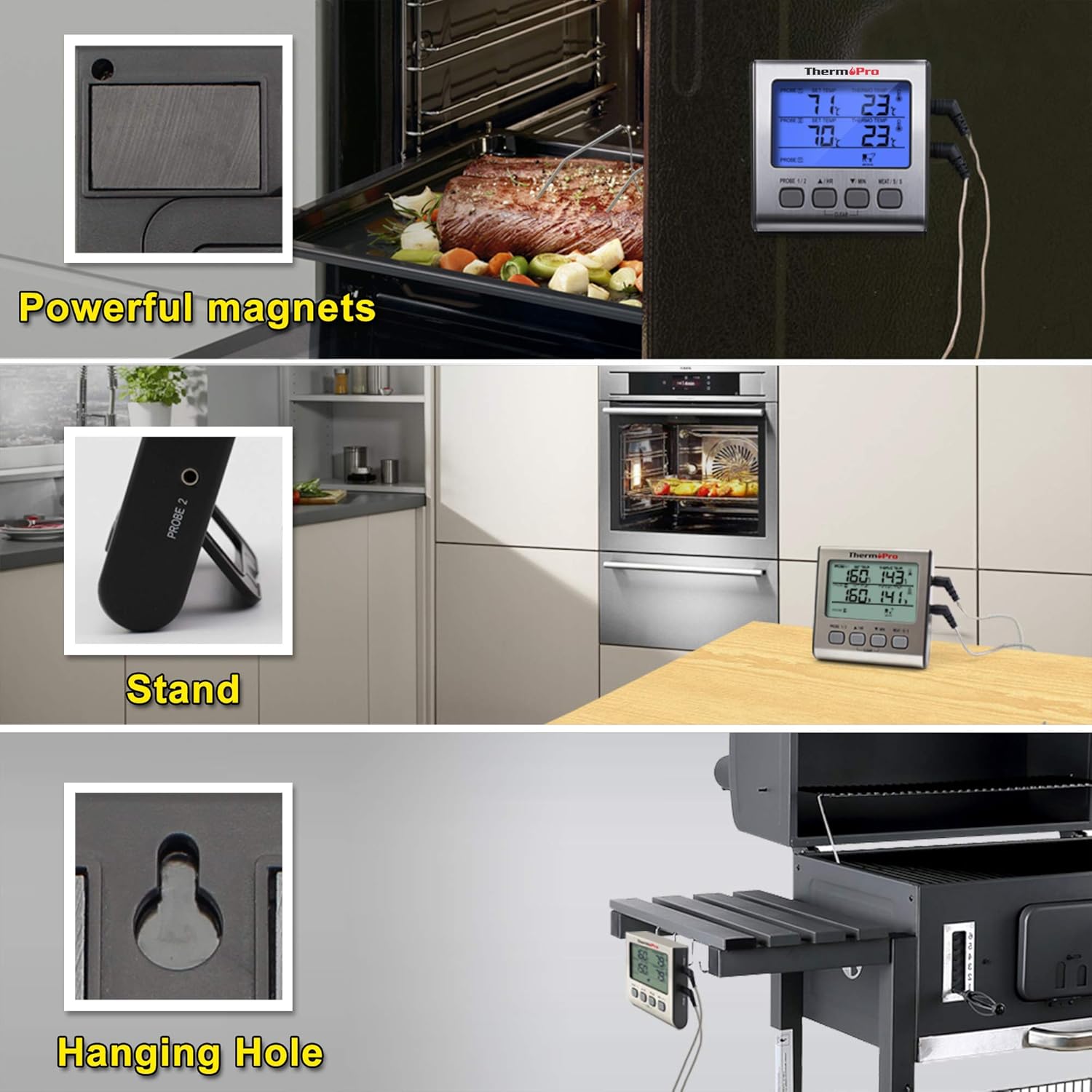 Thumbnail 5 de ThermoPro TP17 termometro cucina 16,5 cm 🍖