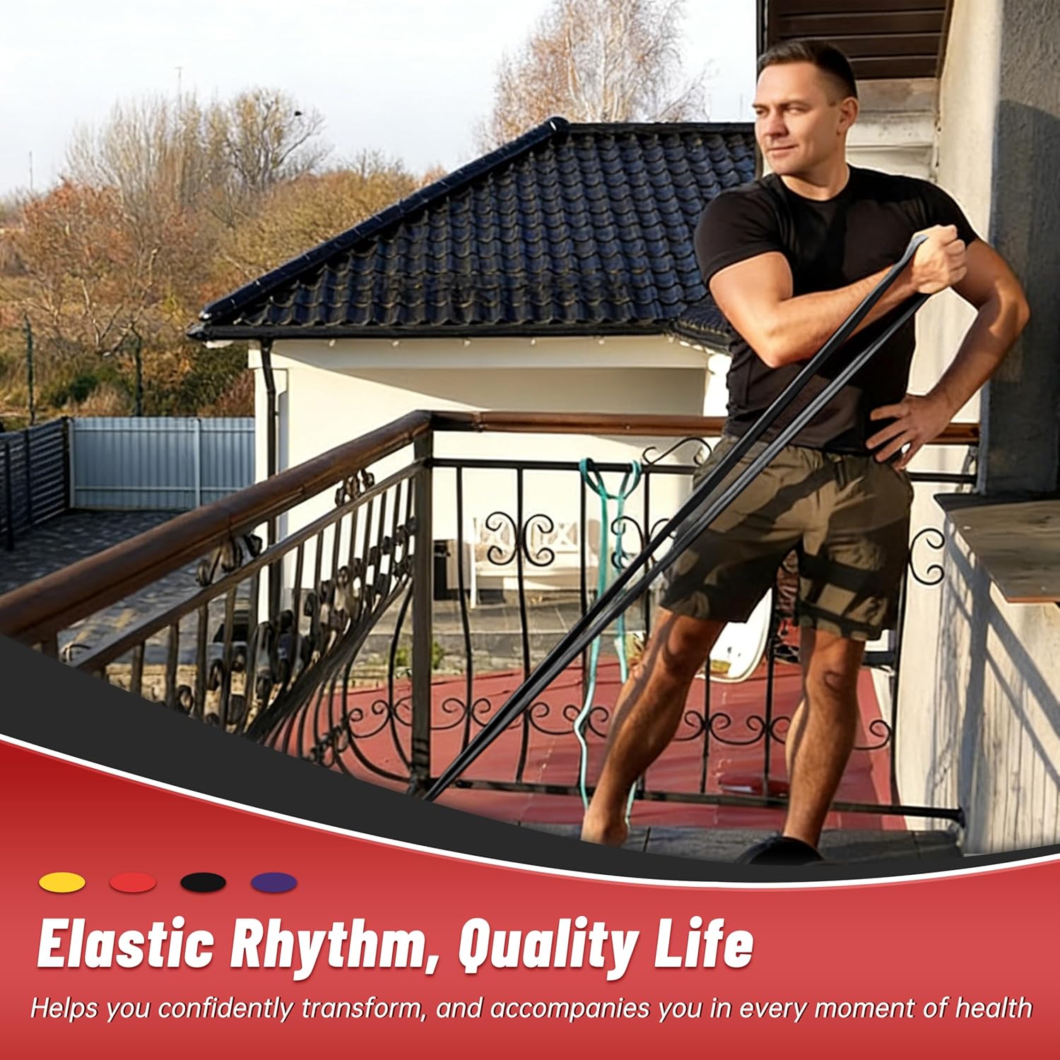Thumbnail 6 de Resistance Bands for Working Out: 4-Level Pull Up Assistance Bands (5–85 lbs) for Full-Body Training