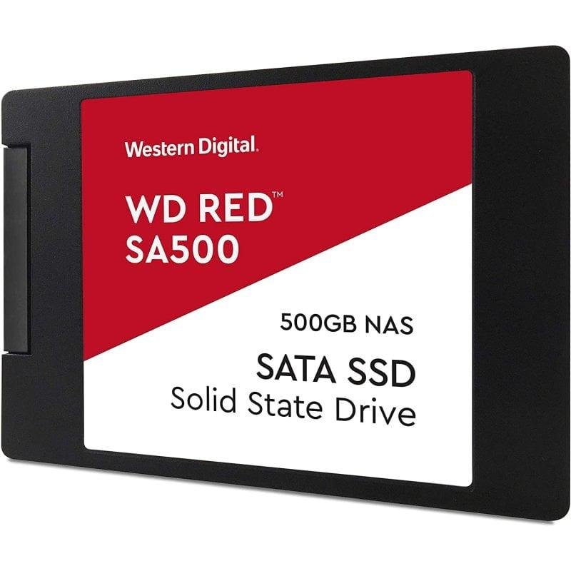Detalle 2 de WD Red SA500 500GB NAS SSD 2,5" SATA 3: fiabilidad y rendimiento para NAS 24/7