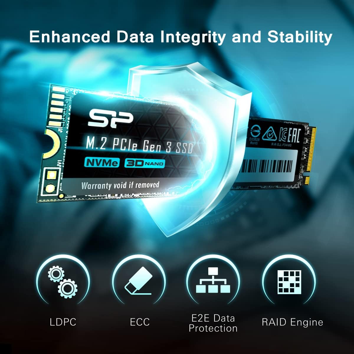 Thumbnail 5 de Silicon Power P34A60 2TB NVMe M.2 2280 PCIe Gen3x4 SSD