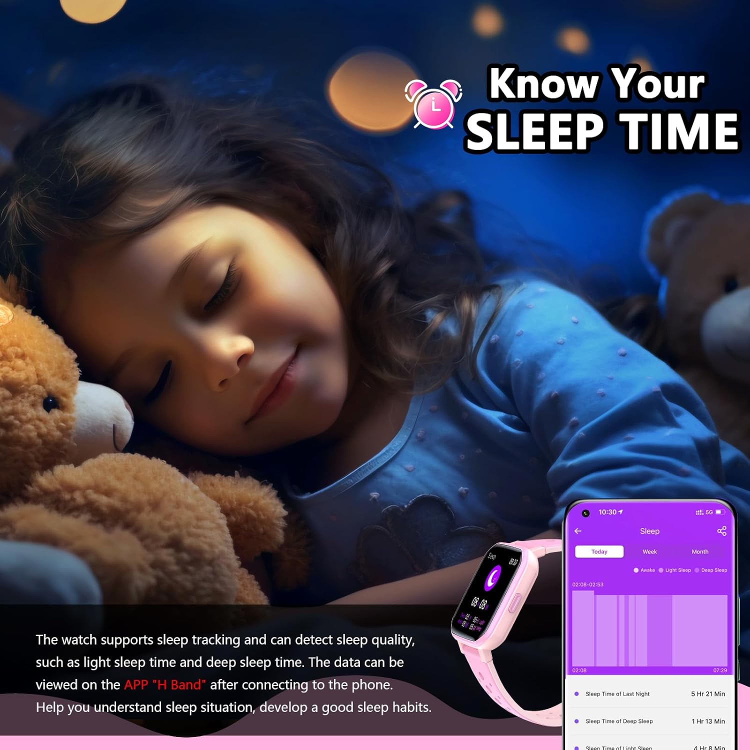 Detalle de JOYELE Reloj Inteligente Niños 🌟 - Monitor de Actividad y Sueño