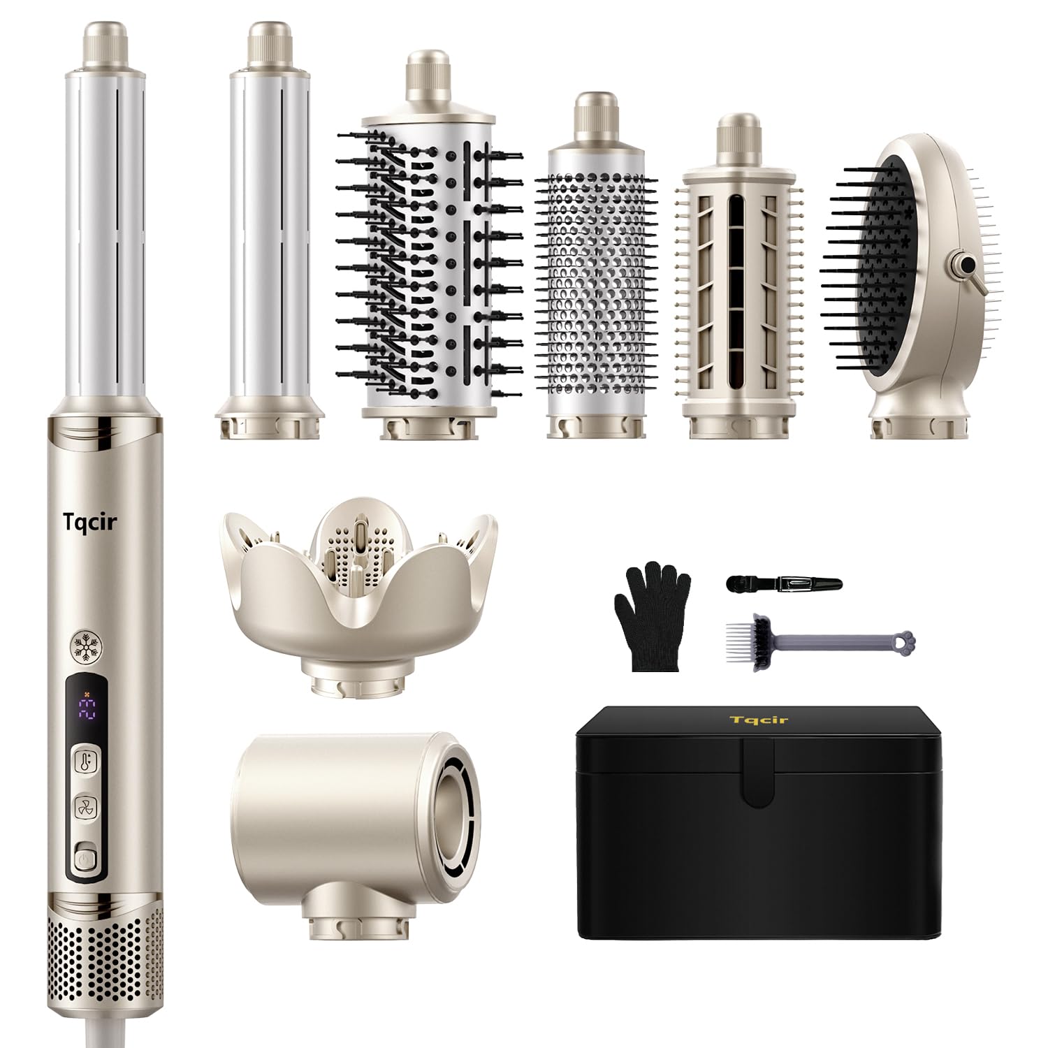 Detalle de Tqcir 8-in-1 Hot Air Styler 8 Attachments 💇♀