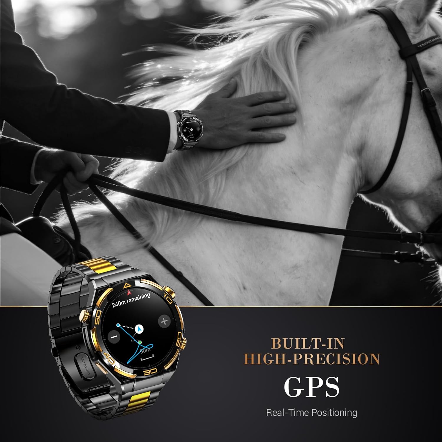 Thumbnail 5 de Blackview Smart Watch for Men — 14K Gold Plated Case with GPS, 110+ Sports & 100-Day Battery
