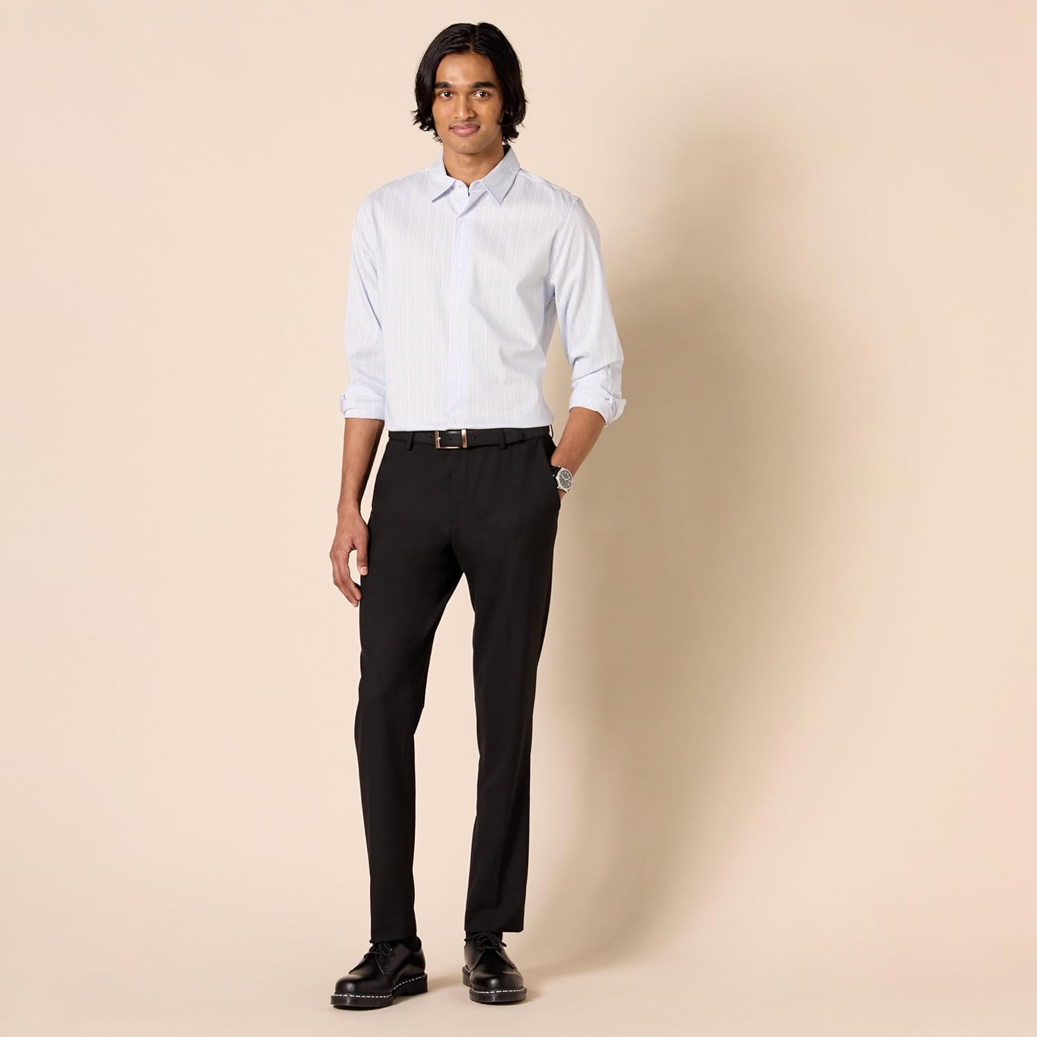 Thumbnail 4 de Amazon Essentials Men’s Slim-Fit Wrinkle-Resistant Stretch Dress Trousers