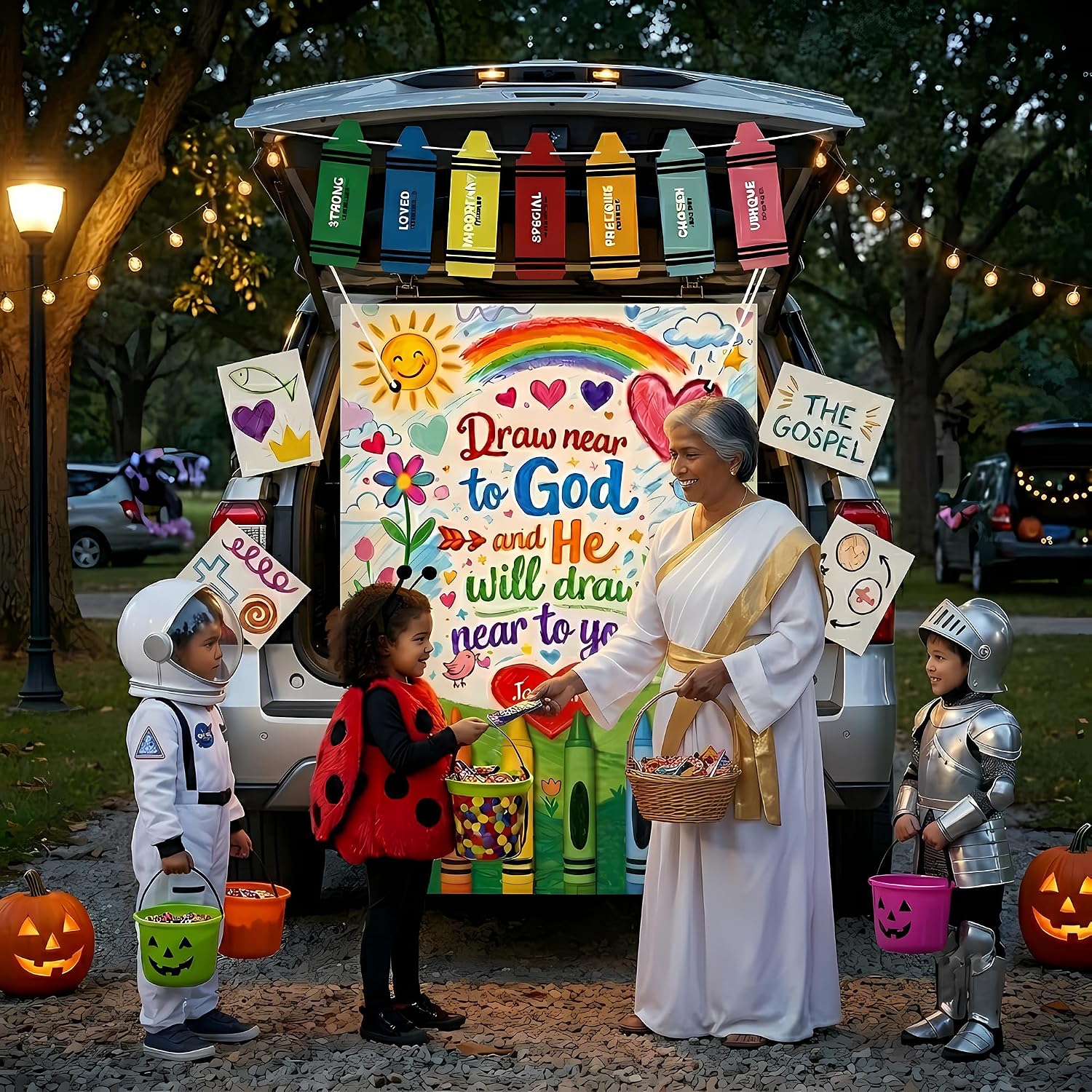 Thumbnail 6 de Halloween Trunk-or-Treat Car Decoration Kit, 53 x 41 Inches