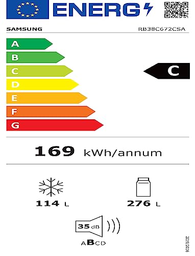 Thumbnail 7 de Samsung EcoFlex AI RB38C672CSA/EF Frigorifero Combinato 390 L con WiFi, SpaceMax e Total No Frost