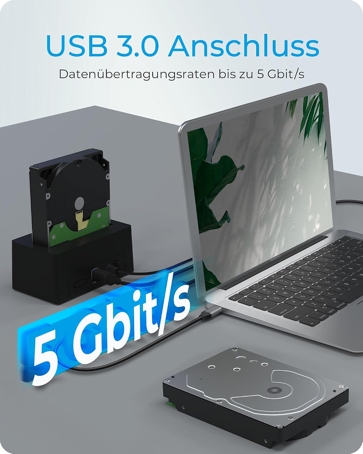 Thumbnail 3 de ICY BOX Dockingstation USB 3.0 SSD HDD 2,5/3,5 Zoll Schwarz