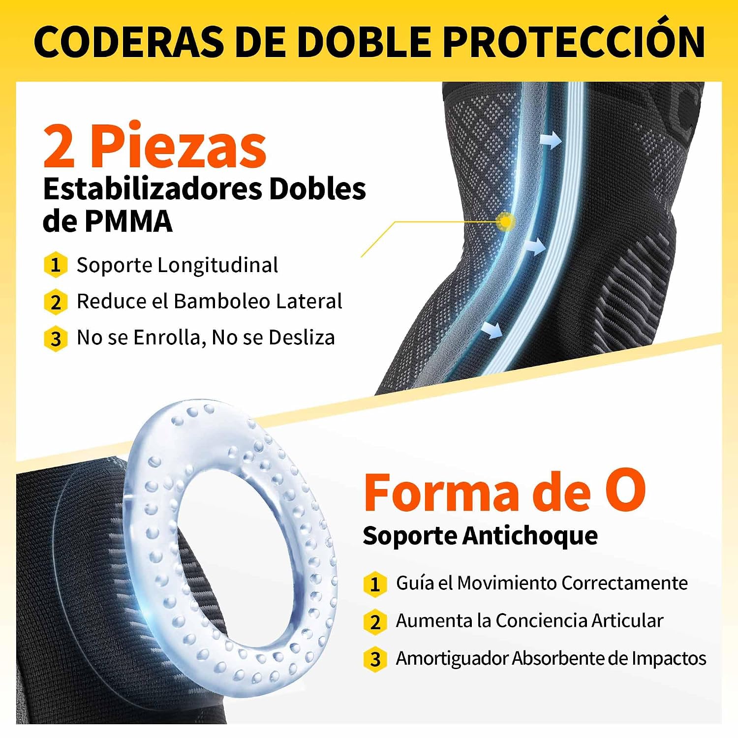 Detalle de CAMBIVO Codera Epicondilitis con Gel y Estabilizadores