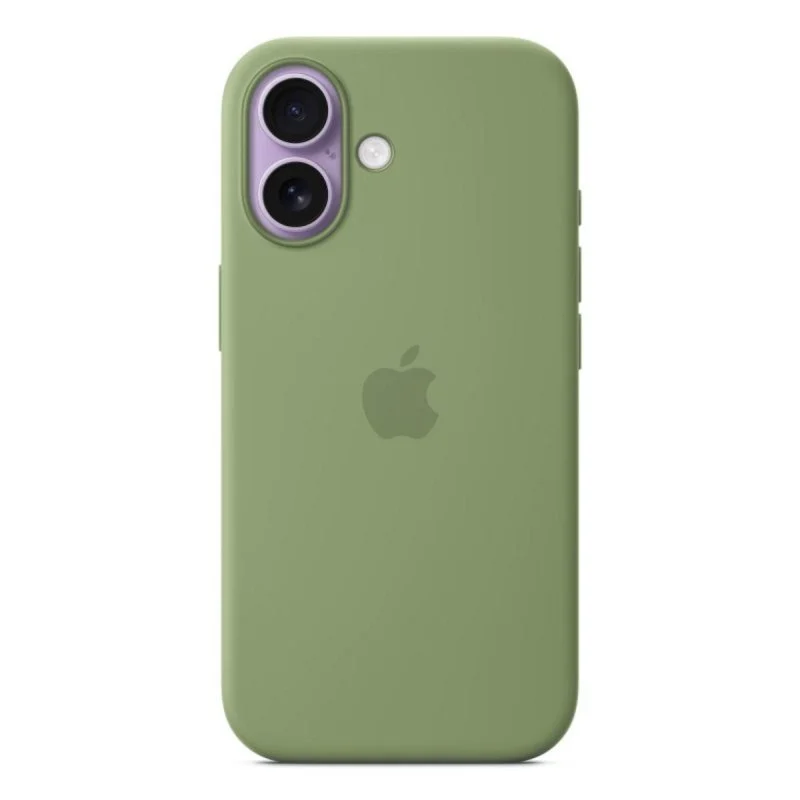 Detalle 2 de Funda de Silicona MagSafe Light Moss para iPhone 17 (6.3”) de Apple