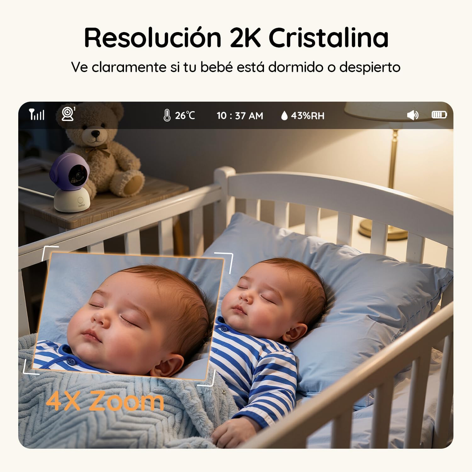 Thumbnail 6 de BOIFUN 2K Vigilabebés con 2 cámaras