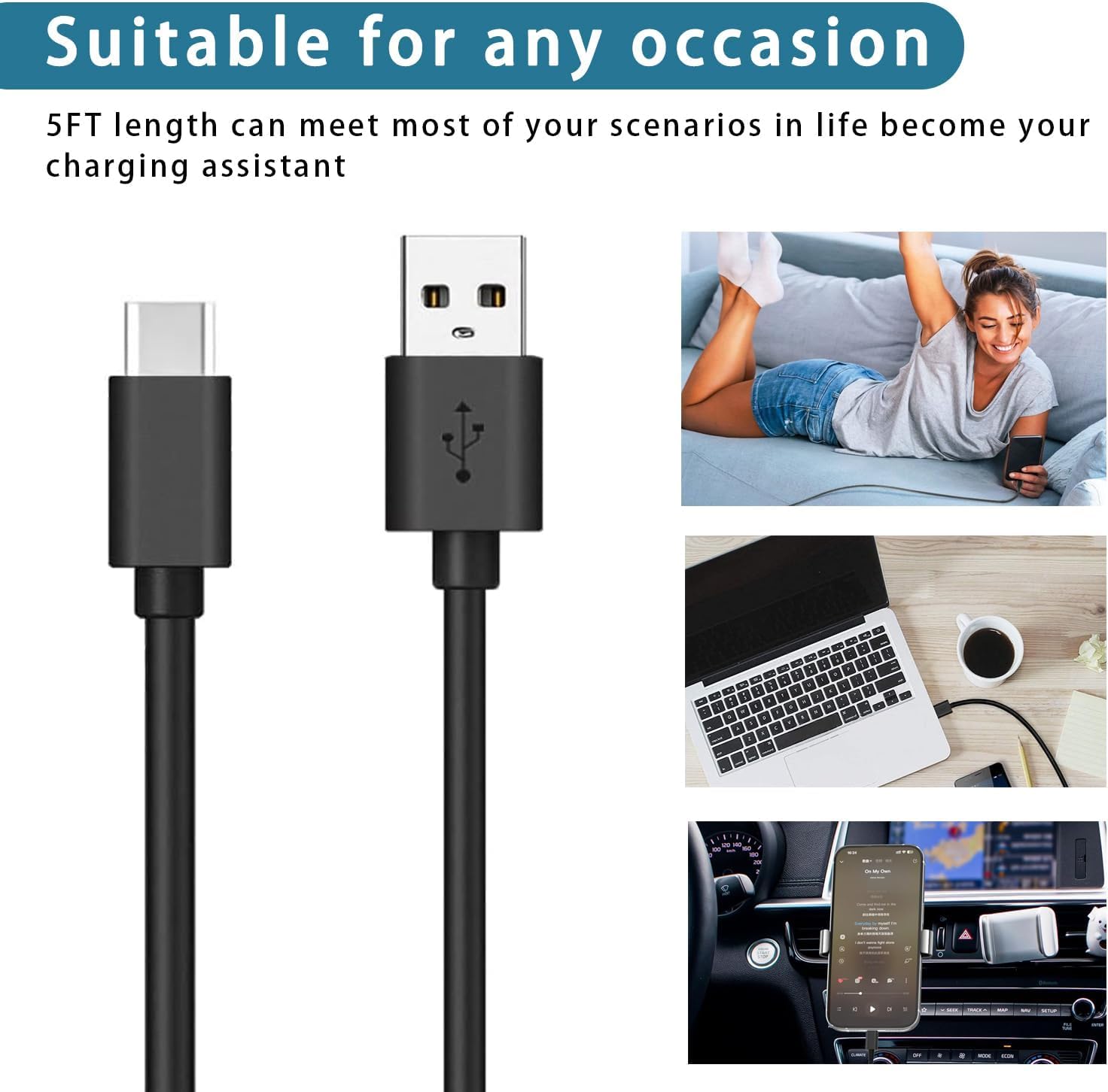 Thumbnail 3 de 5V 2A 10W Motorola USB-A to USB-C Charger + 1.5m Cable (Moto G Series & Edge/Stylus)