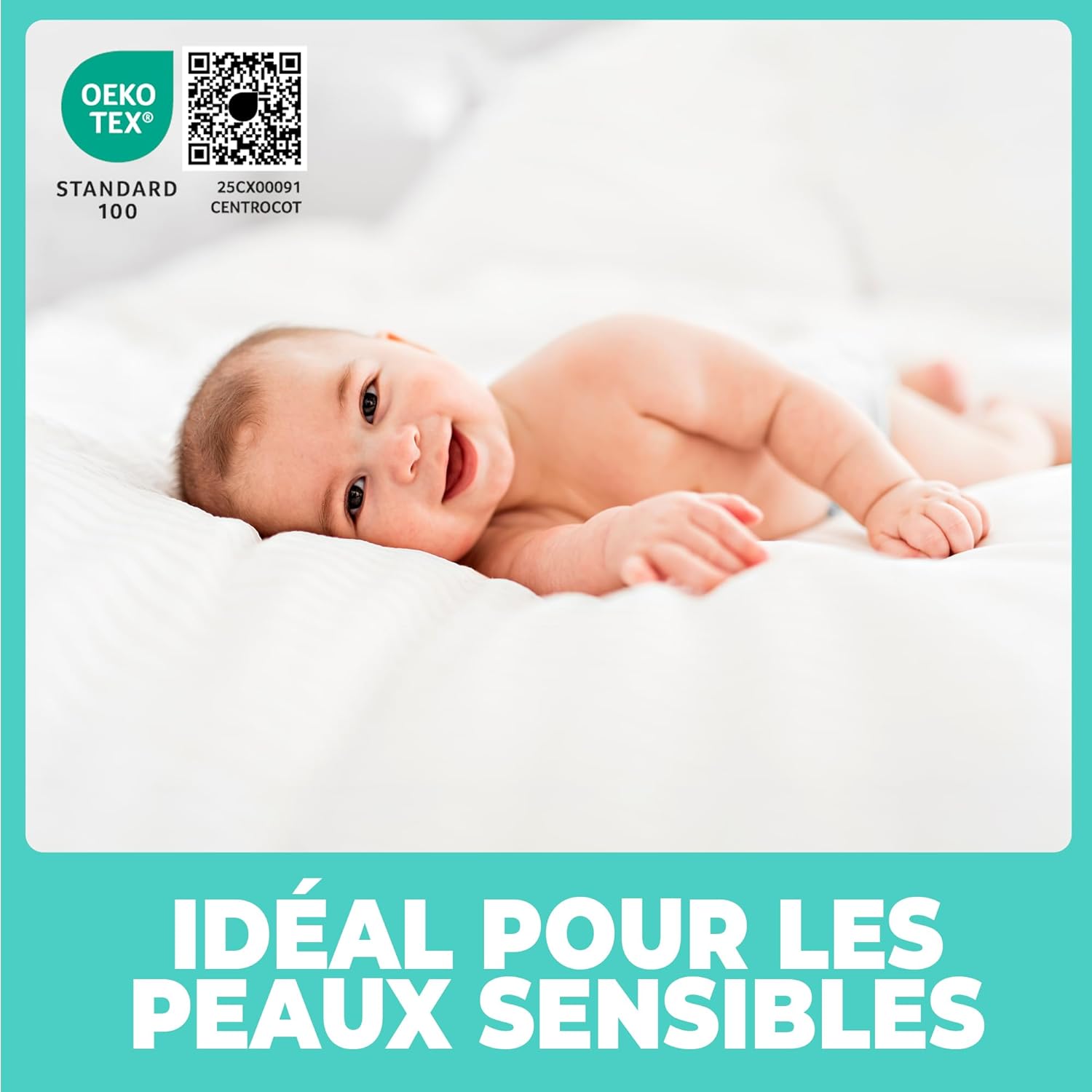 Thumbnail 3 de Protège-matelas Flowen 140x190 cm – Alèse imperméable et respirante en coton, anti-acariens, lavable en machine