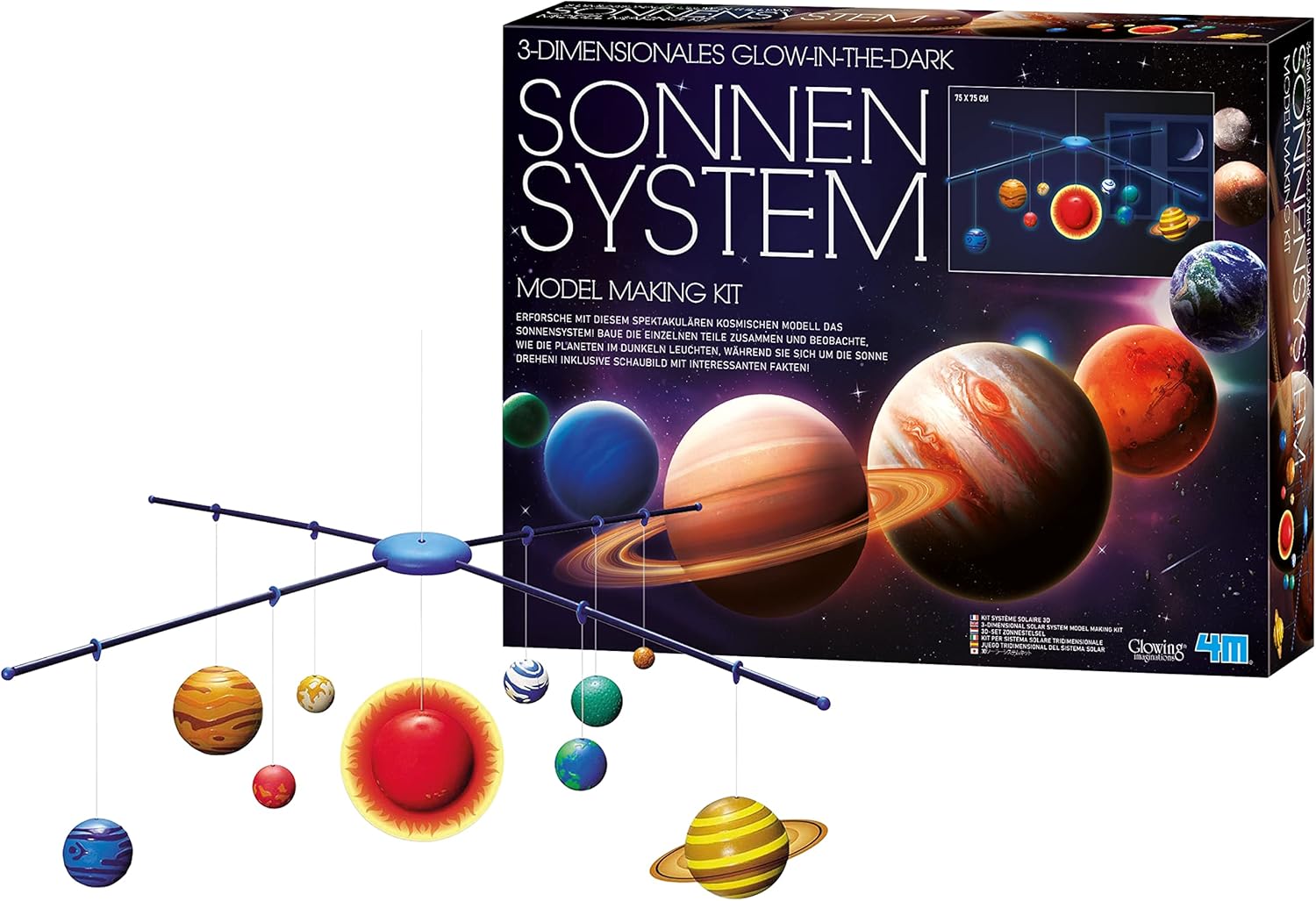 Detalle de 4M 665520 Set per realizzare il modellino luminoso del Sistema Solare