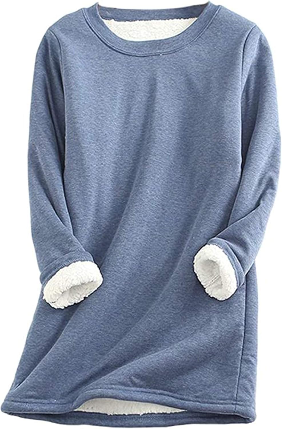 Detalle de Yeokou Women Sherpa Fleece Sweatshirt