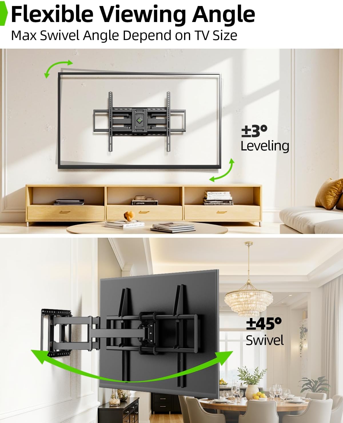 Thumbnail 6 de USX MOUNT Full-Motion TV Wall Mount, 28-Inch Extension
